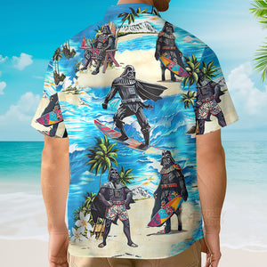 Darth Vader Starwars Surfing - Hawaiian Shirt For Men, Women, Kids