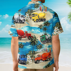 FamilyStore Concrete Mixer Truck Aloha - Hawaiian Shirts