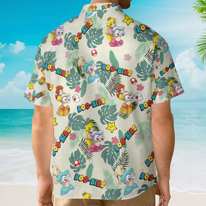 Super Mario Boo-Bies Pattern Hawaiian Shirt