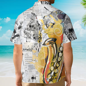 Play With Music Saxophone Shirt Hawaiian Shirt