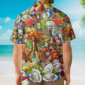 FamilyStore Food I'm On Seafood Diet Cool - Hawaiian Shirt