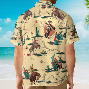 FamilyStore Kentucky Derby Horse Cowboy - Hawaiian Shirt