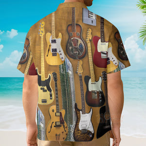 Guitar Vintage Basic Style Hawaiian Shirt