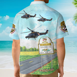 FamilyStore Maryland State Police Trooper 4 Hawaiian Shirt