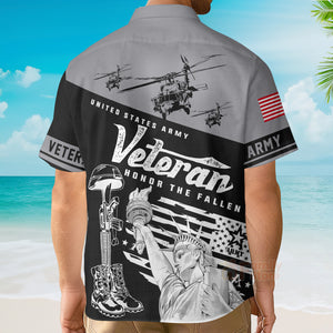 United States Army Veteran V6 Hawaiian Shirt