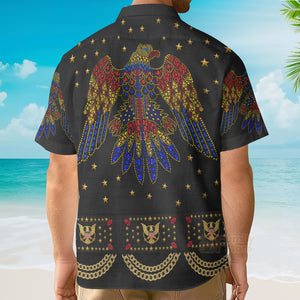 Elvis EAGLE Black - Costume Cosplay Hawaiian Shirt  ELHS09