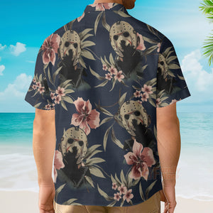 Halloween Jason Voorhees Tropical Style - Hawaiian Shirt