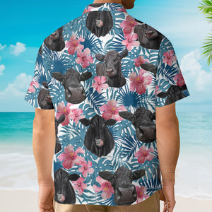 Unique Black Angus Happiness Hawaiian Shirt