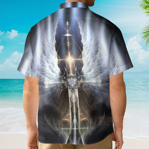 Christian Jesus Angle Wing Aloha Hawaiian Shirts For Men And Women