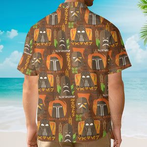 Starwars Tiki Art Funny - Hawaiian Shirt