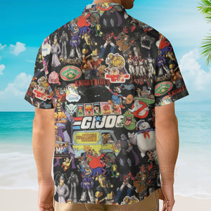 80S Cartoon Pattern Hawaiian Shirt