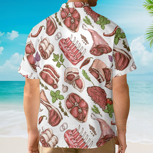 Food Meat Delicious Meal Hawaiian Shirt