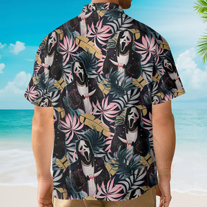 Halloween Ghostface Movies Tropical Style - Hawaiian Shirt