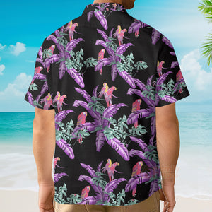 Tom Selleck Magnum Pi Jungle Bird Black Custom Hawaii Shirt