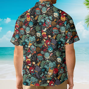 Marvelous Chibi Characters Pattern Hawaiian Shirt