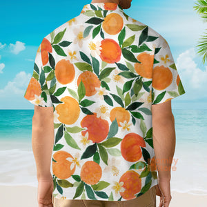 FamilyStore Tropical Fruit Orange Pattern - Hawaiian Shirt