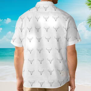 Texas Flag Longhorn Pattern Unique Texas Hawaiian Shirt