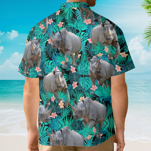 Rhinoceros Tropical Custom Hawaiian Shirt PN302107Lb