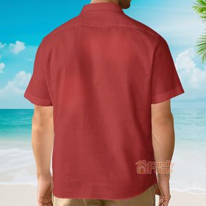 Merry Christmas Funny Santa On The Beach - Hawaiian Shirt