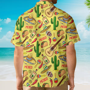 FamilyStore Tacos, Chilli, Skull-Mexican Traditional Culture - Hawaiian Shirt