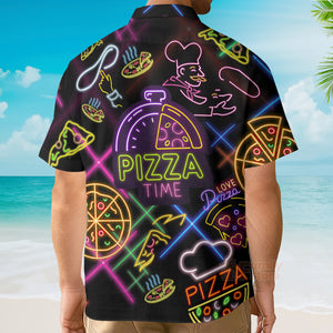 Food It's Pizza Time Stunning Hawaiian Shirt