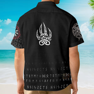 Viking Fenrir Wolf Hawaiian Shirt