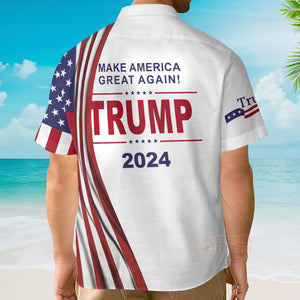 FamilyStore Make America Great Again Trump Signature Hawaii Shirt