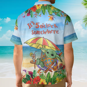 Star War Baby Yoda It’s 5 O’clock Somewhere Hawaiian Shirt