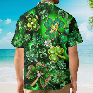 FamilyStore St Patrick's Day Green Shamrock - Hawaiian Shirts PN303084Lb