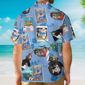 FamilyStore Elvis Is Playing Music And Guitar - Hawaiian Shirt