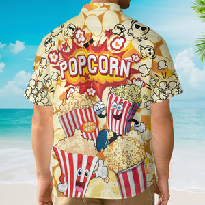 Food Popcorn Is Always The Answer Bang Hawaiian Shirt