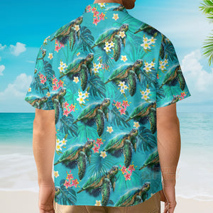 Turtle Love Beautiful Life - Hawaiian Shirt