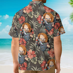 Halloween Chucky Scary Tropical Style - Hawaiian Shirt