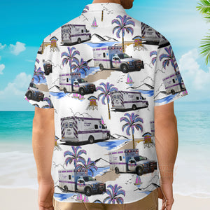 FamilyStore NYU Langone Health EMS Ambulance, New York City, New York Hawaiian Shirt