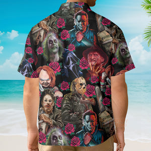 Halloween Horror Movie Scary Tropical Style - Hawaiian Shirt