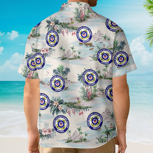 Custom Logo Mountains And Rivers Team Shirt- Hawaiian Shirt