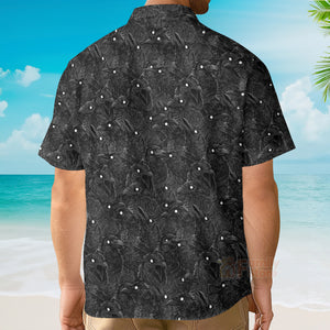 Black Raven Pattern Hawaiian Shirt