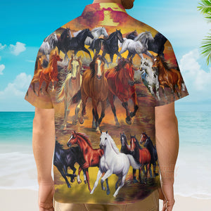 Horse Run Run - Hawaiian Shirt