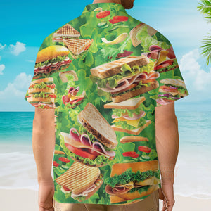 Food All You Need Is Love And A Delicious Tasty Sandwich Hawaiian Shirt