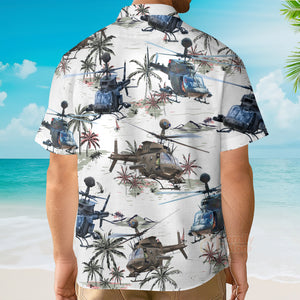 US Army Bell OH-58 Kiowa Hawaiian Shirt