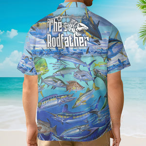 The Rodfather Tuna Fish - Hawaiian Shirt