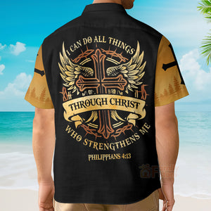 I Can Do All Things Through, Christian God Hawaiian Shirt