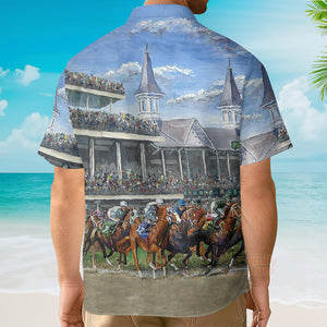 Kentucky Derby Horse Racing Hawaiian Shirt