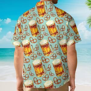 Beer & Pretzel Shirt For Men Hawaiian Shirt