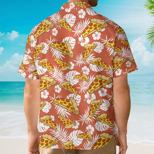 Aloha Tropical Pizza Shirt For Men Hawaiian Shirt