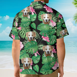 Custom Photo Dog Face Hawaiian Shirt