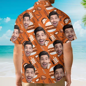 Funny Custom Face On Barbecue Party Custom Hawaiian Shirt PN302150Lb