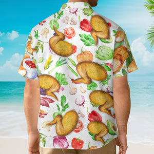 Food Lover Chicken Nugget Make Me Happy Hawaiian Shirt