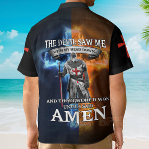 God The Devil Saw Me With My Head Down Hawaiian Shirts 3D