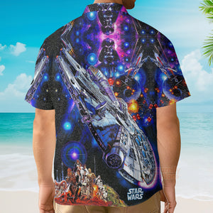 Star Wars Darth Vader Millennium Falcon Hawaiian Shirt